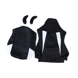 Maxbell Computer Office Chair Slipcovers Breathable Swivel Chair Gaming Chair Covers Black White