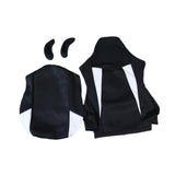 Maxbell Computer Office Chair Slipcovers Breathable Swivel Chair Gaming Chair Covers Black White