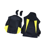 Maxbell Computer Office Chair Slipcovers Breathable Swivel Chair Gaming Chair Covers Black Yellow