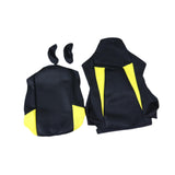 Maxbell Computer Office Chair Slipcovers Breathable Swivel Chair Gaming Chair Covers Black Yellow