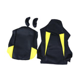 Maxbell Computer Office Chair Slipcovers Breathable Swivel Chair Gaming Chair Covers Black Yellow