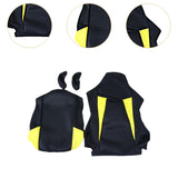 Maxbell Computer Office Chair Slipcovers Breathable Swivel Chair Gaming Chair Covers Black Yellow