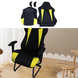 Maxbell Computer Office Chair Slipcovers Breathable Swivel Chair Gaming Chair Covers Black Yellow