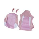 Maxbell Computer Office Chair Slipcovers Breathable Swivel Chair Gaming Chair Covers Pink White