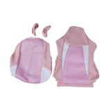 Maxbell Computer Office Chair Slipcovers Breathable Swivel Chair Gaming Chair Covers Pink White