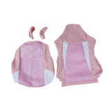 Maxbell Computer Office Chair Slipcovers Breathable Swivel Chair Gaming Chair Covers Pink White