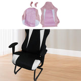 Maxbell Computer Office Chair Slipcovers Breathable Swivel Chair Gaming Chair Covers Pink White