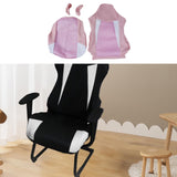 Maxbell Computer Office Chair Slipcovers Breathable Swivel Chair Gaming Chair Covers Pink White