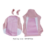 Maxbell Computer Office Chair Slipcovers Breathable Swivel Chair Gaming Chair Covers Pink White