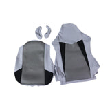 Maxbell Computer Office Chair Slipcovers Breathable Swivel Chair Gaming Chair Covers Black Gray