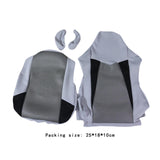 Maxbell Computer Office Chair Slipcovers Breathable Swivel Chair Gaming Chair Covers Black Gray