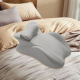 Maxbell Bed Wedge Pillow Sleeping Lie Cushion for Back Sleeping Lounging Office grey