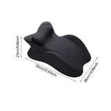 Maxbell Bed Wedge Pillow Sleeping Lie Cushion for Back Sleeping Lounging Office black