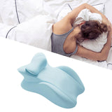 Maxbell Bed Wedge Pillow Sleeping Lie Cushion for Back Sleeping Lounging Office blue