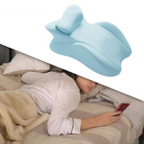 Maxbell Bed Wedge Pillow Sleeping Lie Cushion for Back Sleeping Lounging Office blue