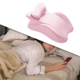 Maxbell Bed Wedge Pillow Sleeping Lie Cushion for Back Sleeping Lounging Office pink