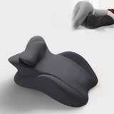 Maxbell Bed Wedge Pillow Sleeping Lie Cushion for Back Sleeping Lounging Office dark grey