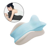 Maxbell Bed Wedge Pillow Triangle Pillow Wedge for Men Women Back Sleeping Dorm blue