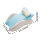 Maxbell Bed Wedge Pillow Triangle Pillow Wedge for Men Women Back Sleeping Dorm blue