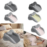 Maxbell Memory Foam Cushion Stylish Multifunctional Feet Pillow for Office Beds Home Light Gray