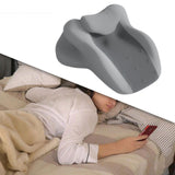 Maxbell Memory Foam Cushion Stylish Multifunctional Feet Pillow for Office Beds Home Light Gray