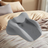 Maxbell Memory Foam Cushion Stylish Multifunctional Feet Pillow for Office Beds Home Light Gray
