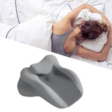 Maxbell Memory Foam Cushion Stylish Multifunctional Feet Pillow for Office Beds Home Light Gray
