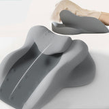 Maxbell Memory Foam Cushion Stylish Multifunctional Feet Pillow for Office Beds Home Light Gray