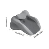 Maxbell Memory Foam Cushion Stylish Multifunctional Feet Pillow for Office Beds Home Light Gray