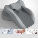 Maxbell Memory Foam Cushion Stylish Multifunctional Feet Pillow for Office Beds Home Light Gray