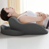 Maxbell Memory Foam Cushion Stylish Multifunctional Feet Pillow for Office Beds Home Dark Gray