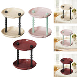 Maxbell Counter Shelf Elegant Coffee Station Organizer for Bathroom Entryway Dresser Beige