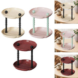 Maxbell Counter Shelf Elegant Coffee Station Organizer for Bathroom Entryway Dresser Beige