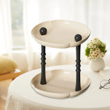 Maxbell Counter Shelf Elegant Coffee Station Organizer for Bathroom Entryway Dresser Beige