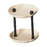 Maxbell Counter Shelf Elegant Coffee Station Organizer for Bathroom Entryway Dresser Beige