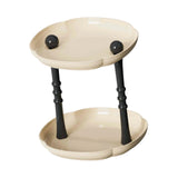 Maxbell Counter Shelf Elegant Coffee Station Organizer for Bathroom Entryway Dresser Beige