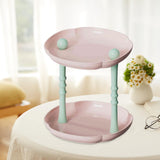 Maxbell Counter Shelf Elegant Coffee Station Organizer for Bathroom Entryway Dresser Pink
