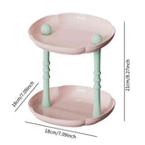 Maxbell Counter Shelf Elegant Coffee Station Organizer for Bathroom Entryway Dresser Pink