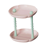 Maxbell Counter Shelf Elegant Coffee Station Organizer for Bathroom Entryway Dresser Pink