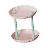 Maxbell Counter Shelf Elegant Coffee Station Organizer for Bathroom Entryway Dresser Pink