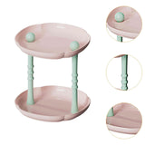 Maxbell Counter Shelf Elegant Coffee Station Organizer for Bathroom Entryway Dresser Pink