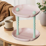 Maxbell Counter Shelf Elegant Coffee Station Organizer for Bathroom Entryway Dresser Pink