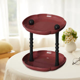 Maxbell Counter Shelf Elegant Coffee Station Organizer for Bathroom Entryway Dresser Red