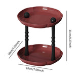 Maxbell Counter Shelf Elegant Coffee Station Organizer for Bathroom Entryway Dresser Red