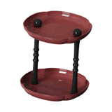 Maxbell Counter Shelf Elegant Coffee Station Organizer for Bathroom Entryway Dresser Red