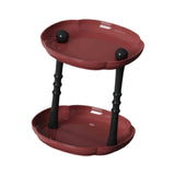 Maxbell Counter Shelf Elegant Coffee Station Organizer for Bathroom Entryway Dresser Red