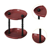 Maxbell Counter Shelf Elegant Coffee Station Organizer for Bathroom Entryway Dresser Red