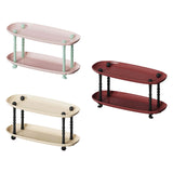 Maxbell Countertop Storage Rack Shelf Desktop Organizer for Counter Bedroom Bathroom Red