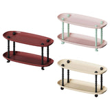 Maxbell Countertop Storage Rack Shelf Desktop Organizer for Counter Bedroom Bathroom Red