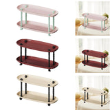 Maxbell Countertop Storage Rack Shelf Desktop Organizer for Counter Bedroom Bathroom Red
